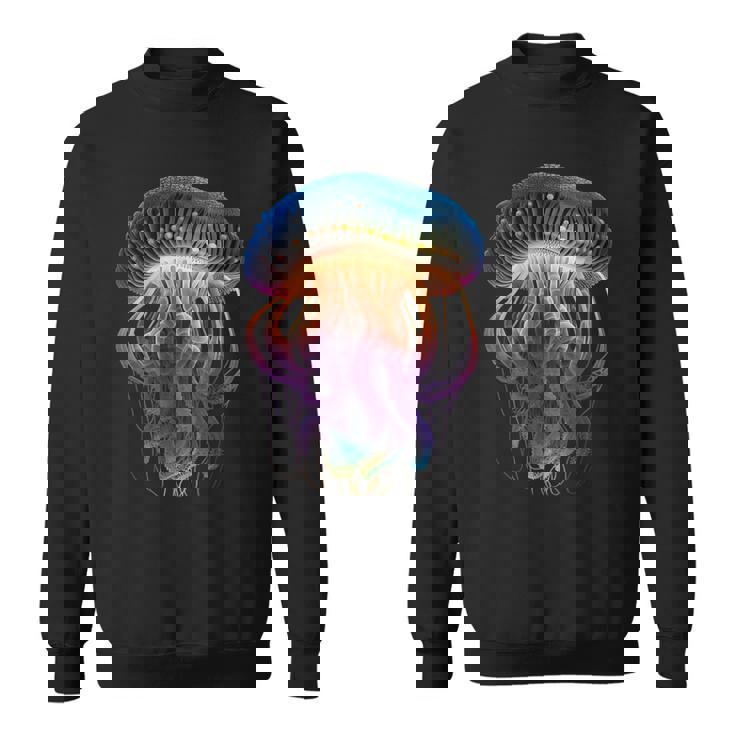 光るクラゲ スウェットシャツ