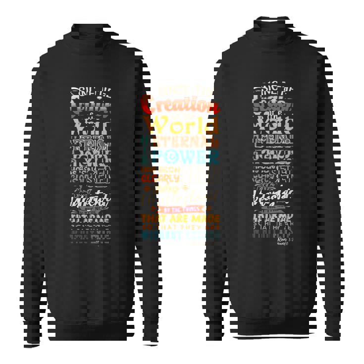 創世記 聖書 神々 創造 教会 イエス・キリスト スウェットシャツ