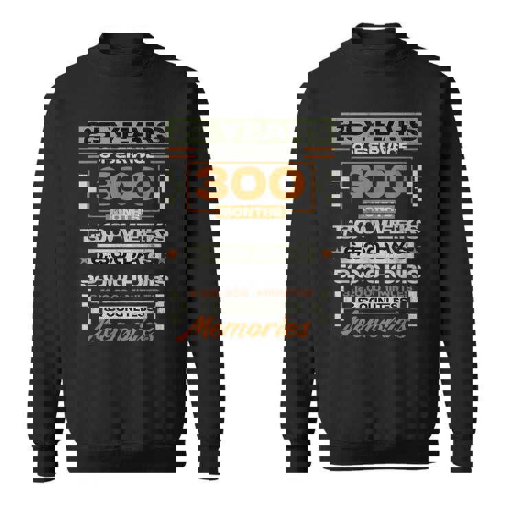 勤続25年 25周年 退職記念 スウェットシャツ