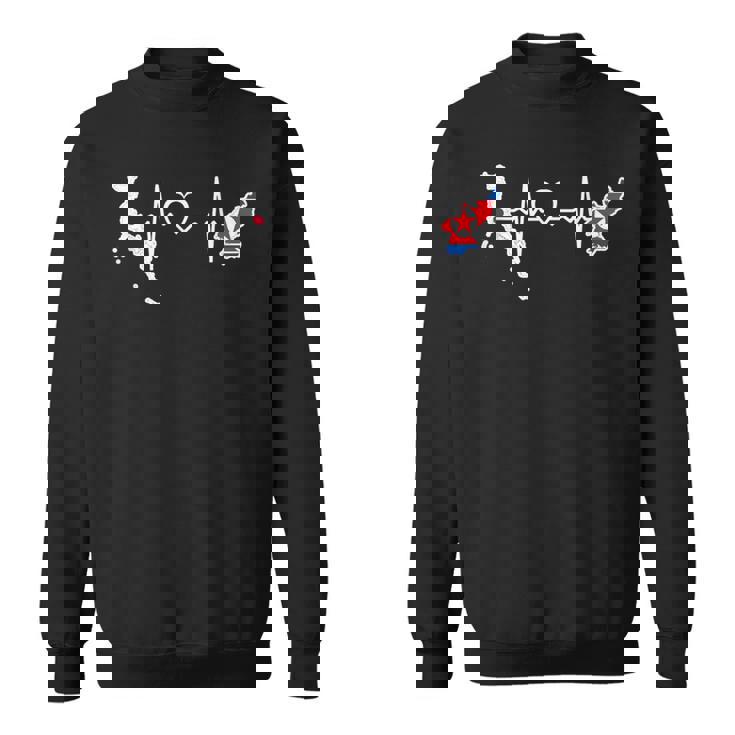 北朝鮮 日本 ハートビート 北朝鮮の日本の国旗 スウェットシャツ