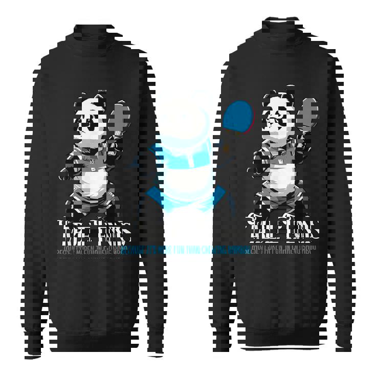 卓球 パンダ 卓球 スウェットシャツ