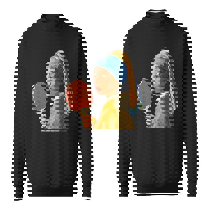 卓球 面白いtシャツ ボール ピンポン おもしろ 服 ネタ メンズ 卓球部 おもしろグッズ 大人 子供 スウェットシャツ