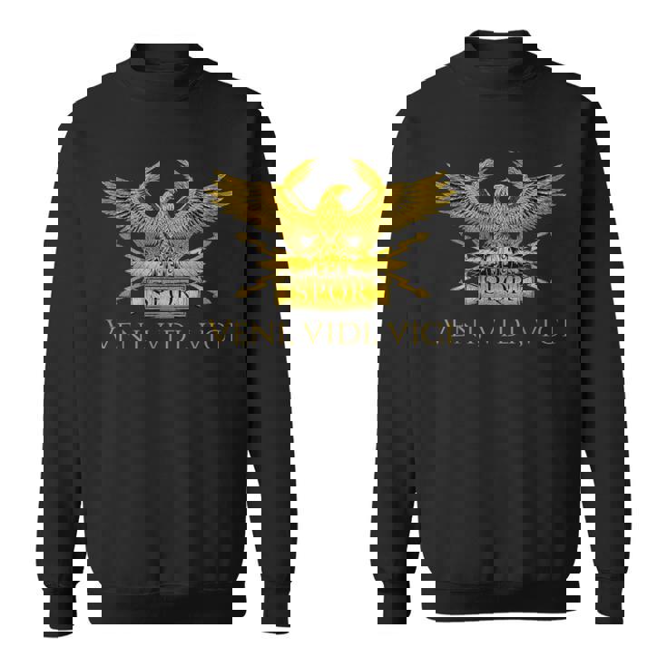 古代ローマ軍団 イーグル ジュリアス・シーザー ヴェニ・ヴィディ・ヴィチ スウェットシャツ