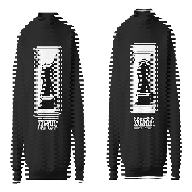 古墳《トランプのキング》パロディ【変なデザイン屋さん】歴史 かわいい イラスト 面白い おしゃれ スウェットシャツ