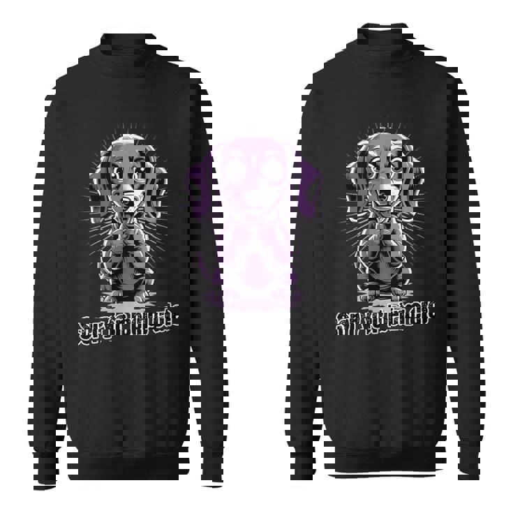 可愛くてごめん。ダックスフンドデザイン スウェットシャツ