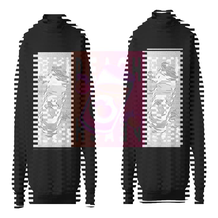 和桃アルコールソフトドリンク 桃 スウェットシャツ