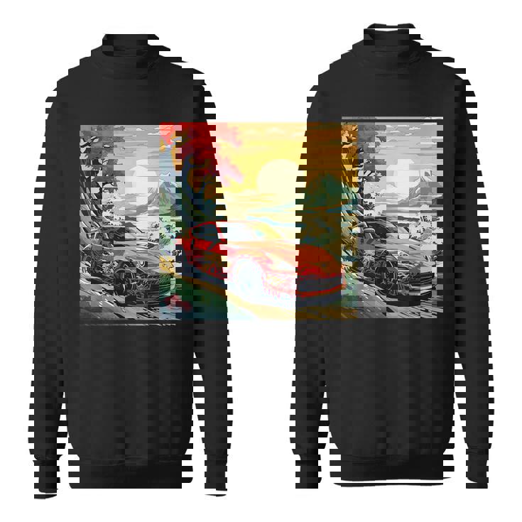 和風370z車 スウェットシャツ