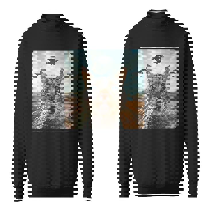 地球外との出会い スウェットシャツ