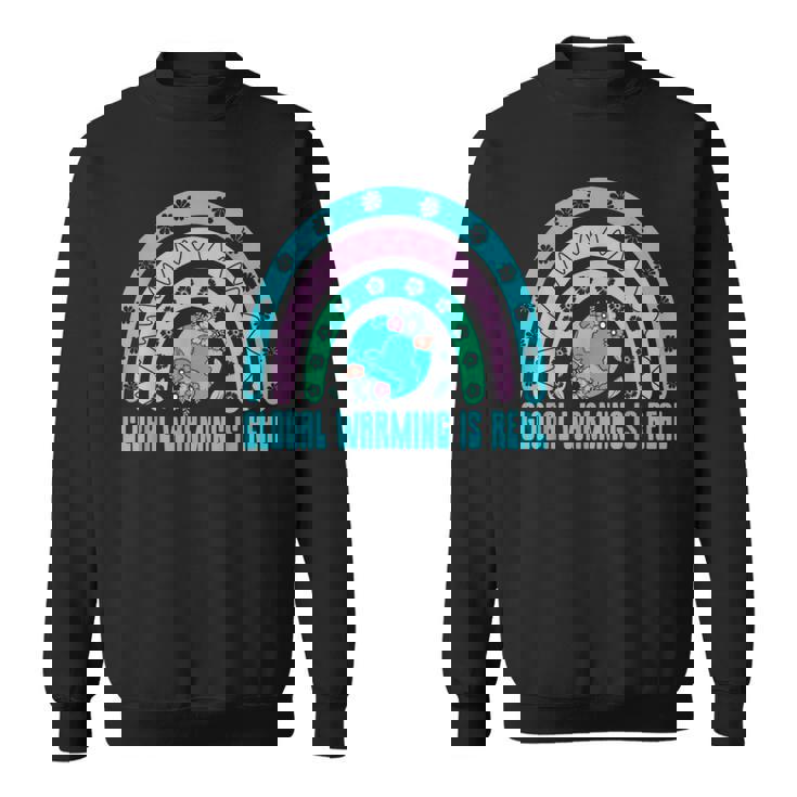 地球温暖化は本当の木の生態系と森の生態系 スウェットシャツ