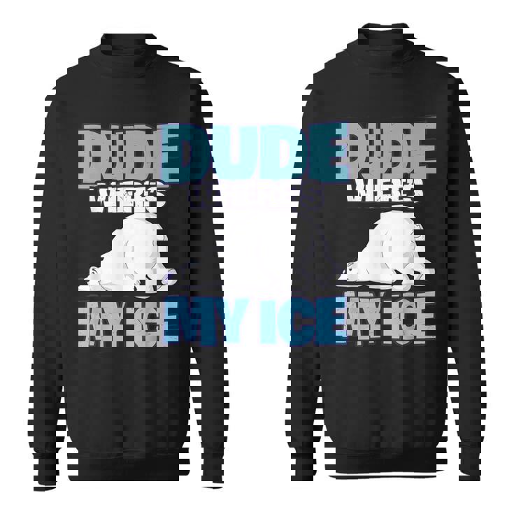 地球温暖化対策 シロクマ スウェットシャツ