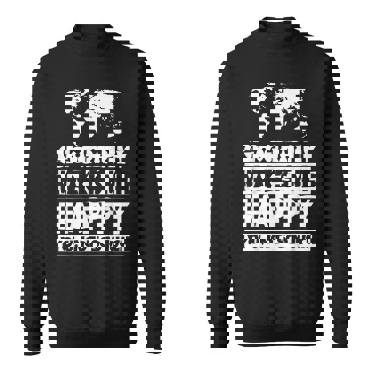 地理の先生への贈り物-面白い地理の恋人のユーモア スウェットシャツ