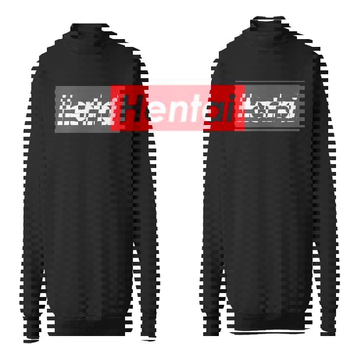 変態レッドボックスロゴ スウェットシャツ