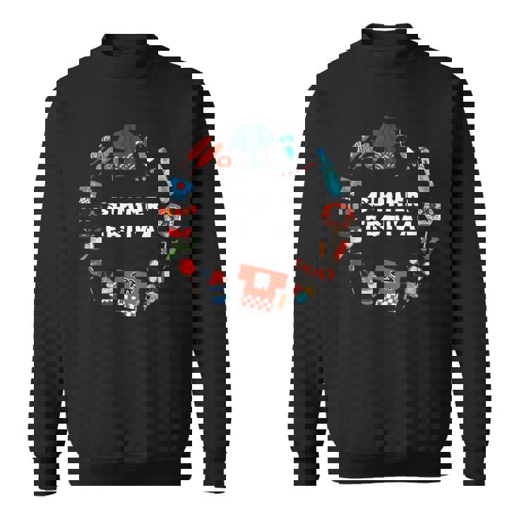 夏まつり かき氷 金魚 うちわ はっぴ りんごあめ 提灯 風鈴 ヨーヨー スウェットシャツ