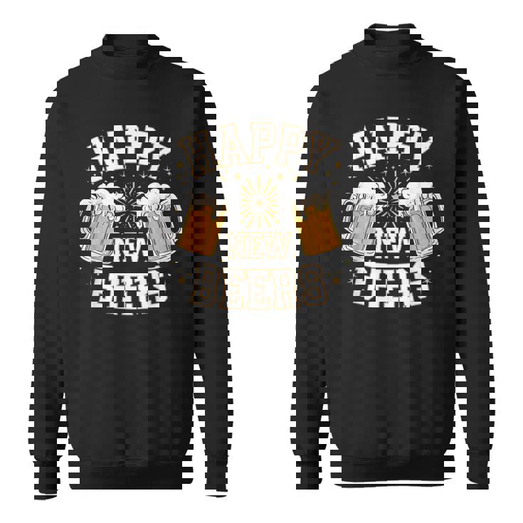 大晦日パーティー ハッピーニュービール おもしろビール愛好家ギフト スウェットシャツ