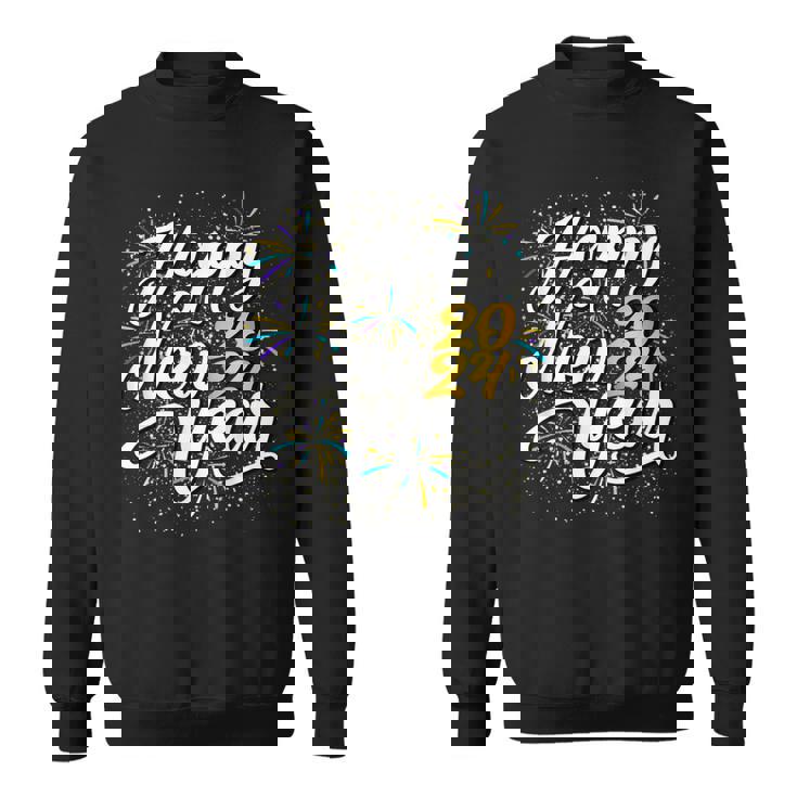 大晦日パーティー用品 2024 ハッピーニューイヤー花火 スウェットシャツ