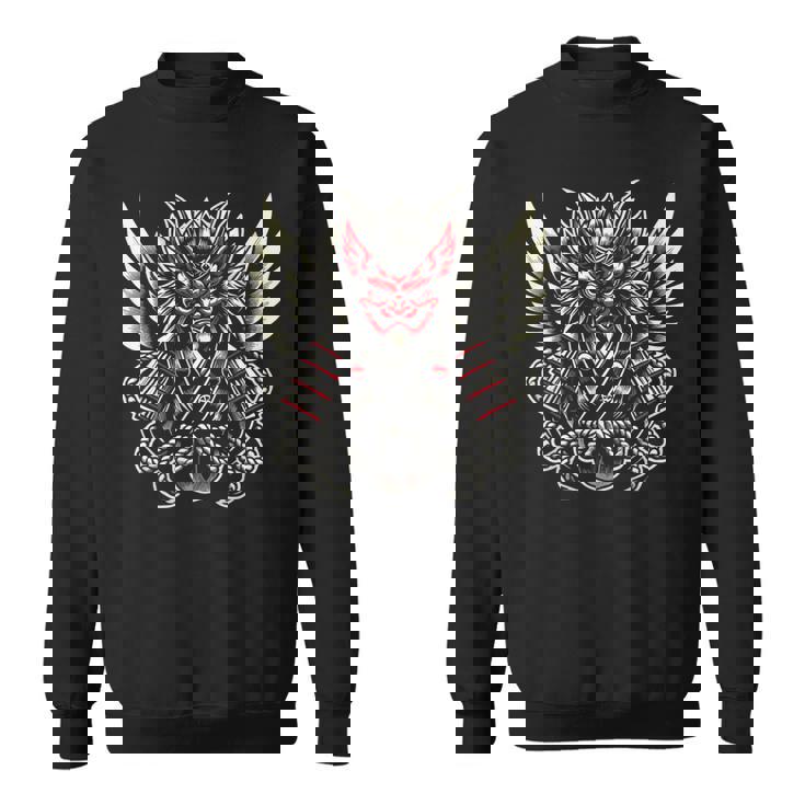 天狗のデザイン スウェットシャツ