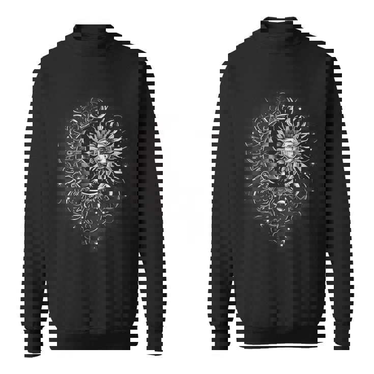 太陽と月 グラフィックtシャツ メンズ レディース ボーイズ ガールズ スウェットシャツ