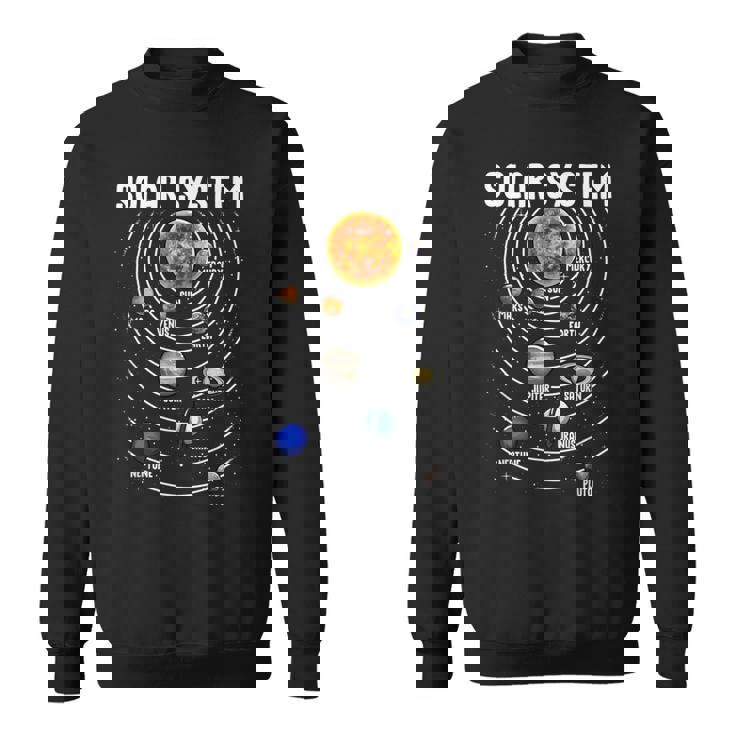 太陽系惑星科学宇宙キッズギフト スウェットシャツ
