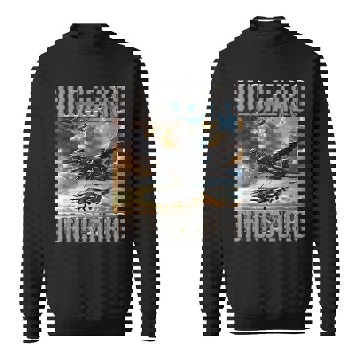 奇妙なミーム 面白い イタリアン ブレインロット ヌクレアロ 恐竜 キッズ スウェットシャツ