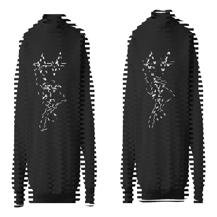 始祖鳥 心電図線付きヘリニー スモール、化石 スウェットシャツ