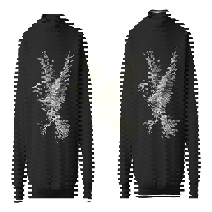 始祖鳥 恐竜 グラフィックアートワーク 始祖鳥 スウェットシャツ