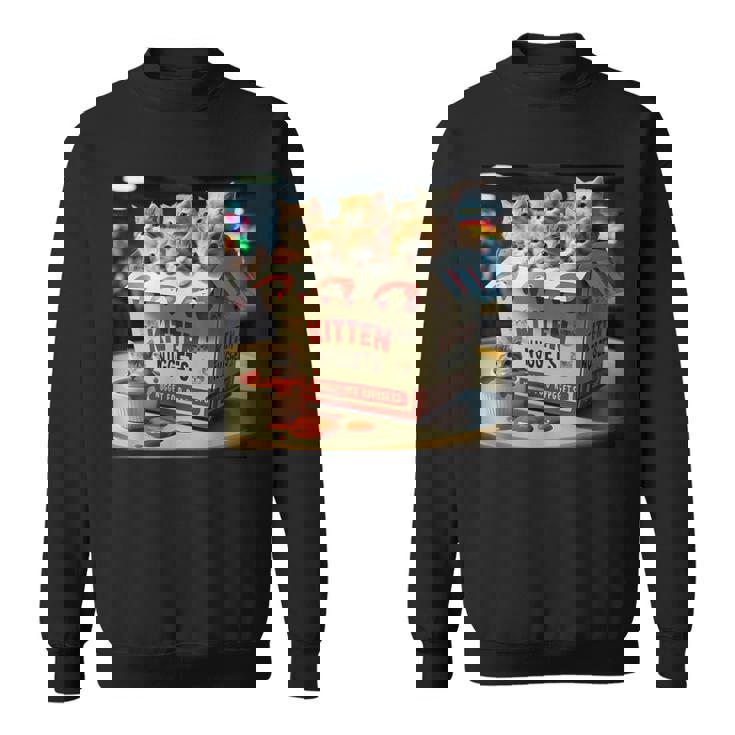 子猫 ナゲッツ 面白い 猫好き しゃれ スウェットシャツ