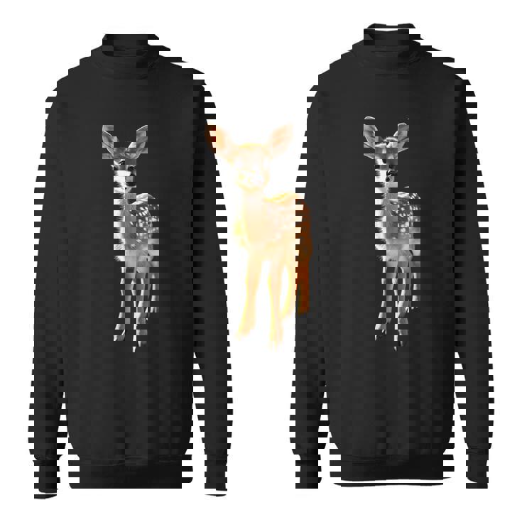 子鹿愛好家のためのロー鹿 ローバック鹿 子鹿 スイート鹿 スウェットシャツ