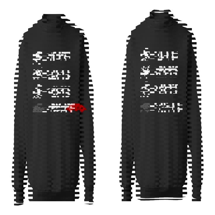 宇宙からのレトロなエイリアンインベーダー 80年代8ビットビデオゲームシャツ スウェットシャツ