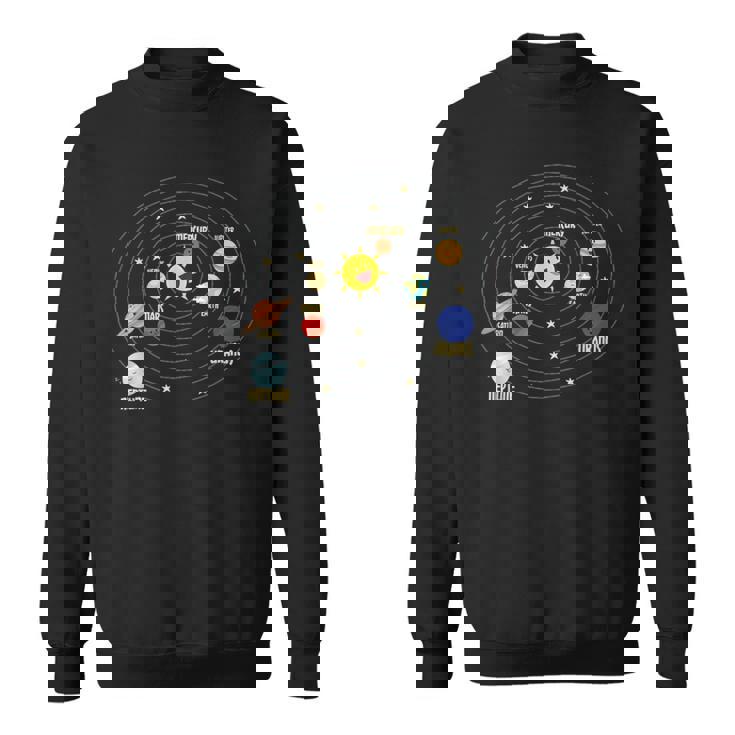 宇宙飛行士 宇宙 惑星 太陽系 スウェットシャツ