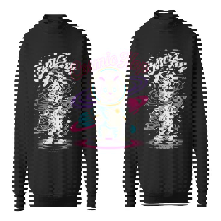 宇宙飛行士うさぎ 宇宙うさぎ スウェットシャツ