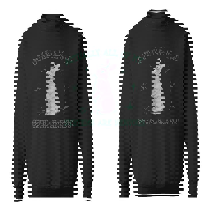 実は俺のシステムバニーのウサギは神経質な不安 スウェットシャツ