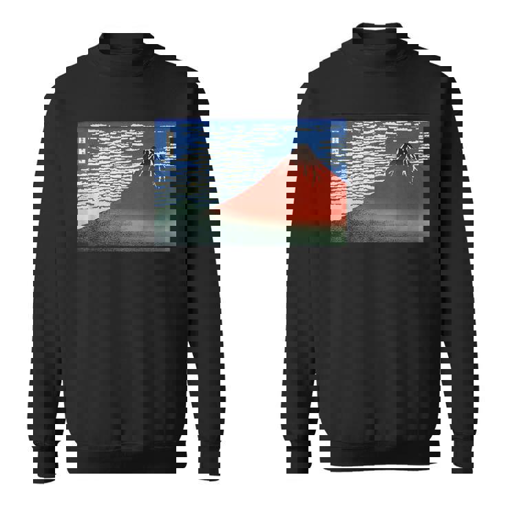 富士 晴天の山 葛飾北斎 スウェットシャツ