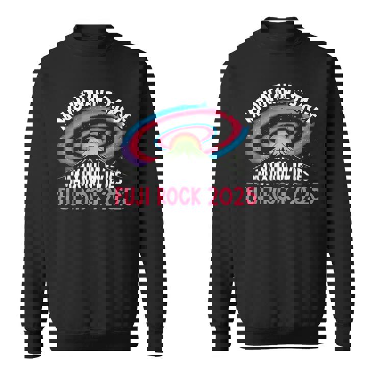 富士ロック 2025 マウンテンステージ マキシマムバイブスフェスティバルデザイン スウェットシャツ