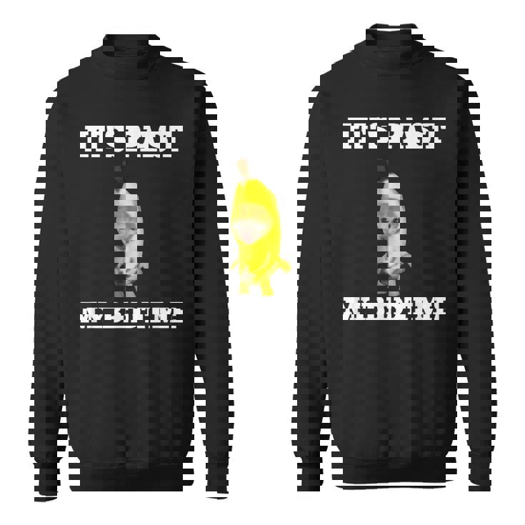 寝る時間が過ぎた面白い猫のミーム スウェットシャツ