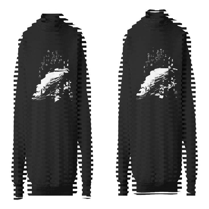 広重作 カツオ魚 おしゃれ 日本美術 スウェットシャツ