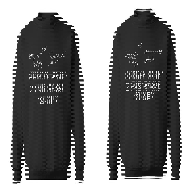 心理学 セロトニン ドーパミン化学式 心理学者 スウェットシャツ