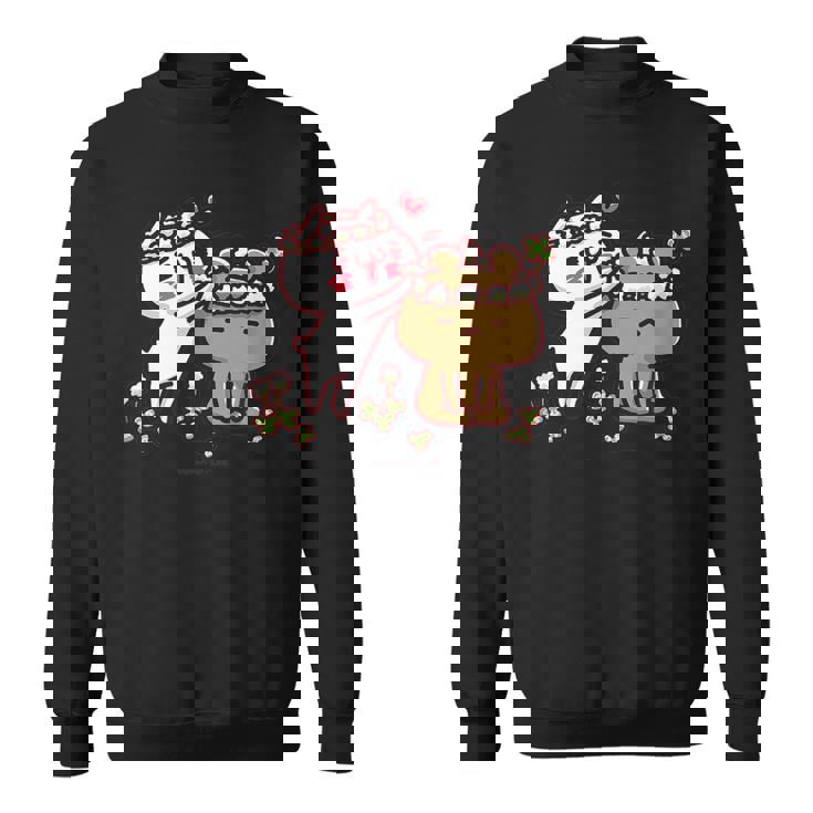 愛しすぎて大好きすぎる。 お花の冠 スウェットシャツ