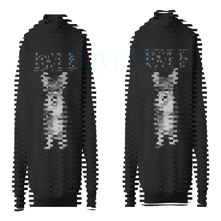 愛はコーギー スウェットシャツ