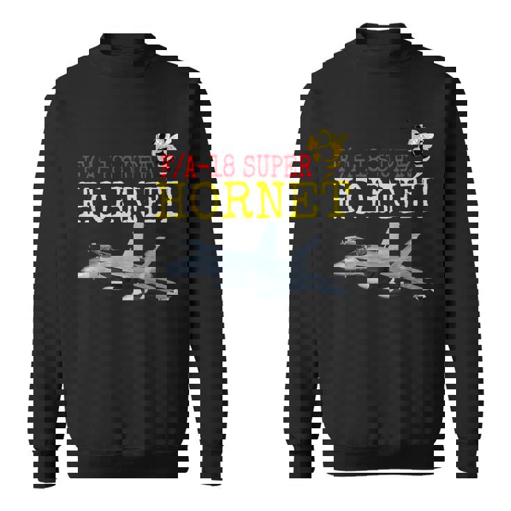 愛国的なアメリカ海軍「FA-18 スーパーホーネット」 In Action。 スウェットシャツ