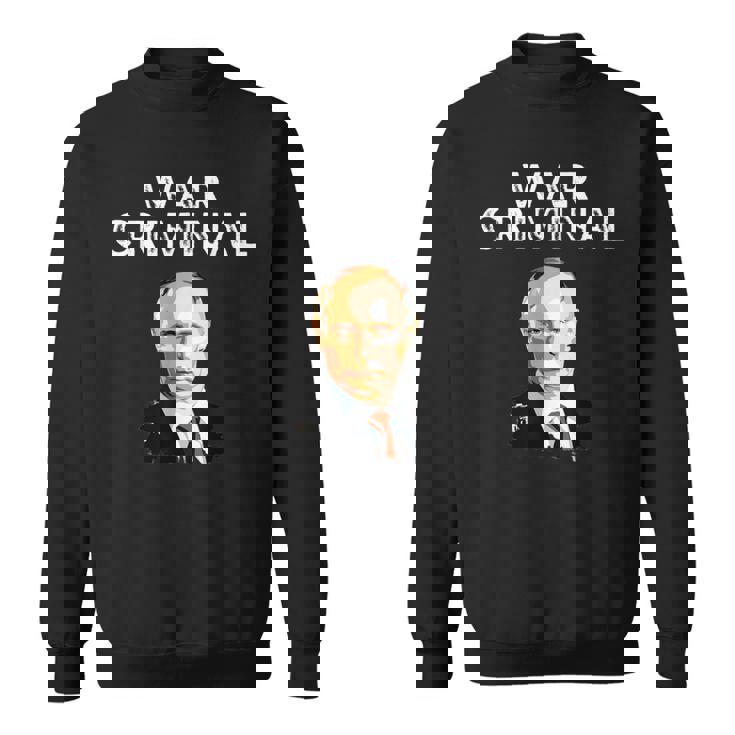 戦争犯罪者プーチン反ウラジミールプーチン スウェットシャツ