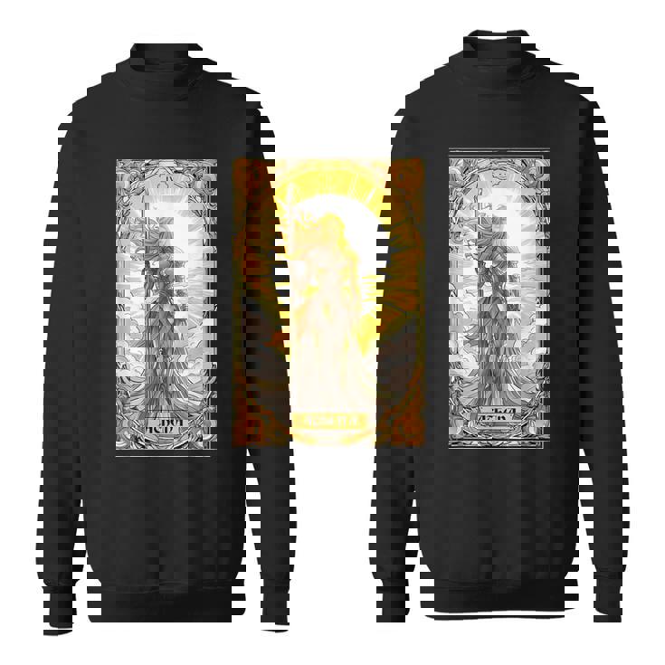 戦士の女神アテナ ギリシャ神話 タロットカード スウェットシャツ