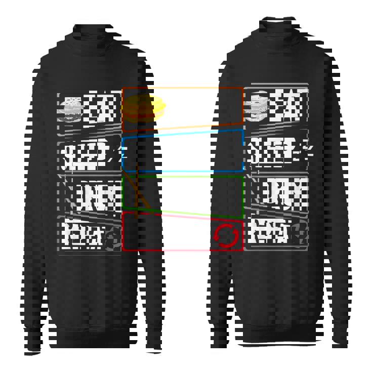 打楽器 ドラム 音楽 ドラマー ミュージシャン プレイヤー スウェットシャツ