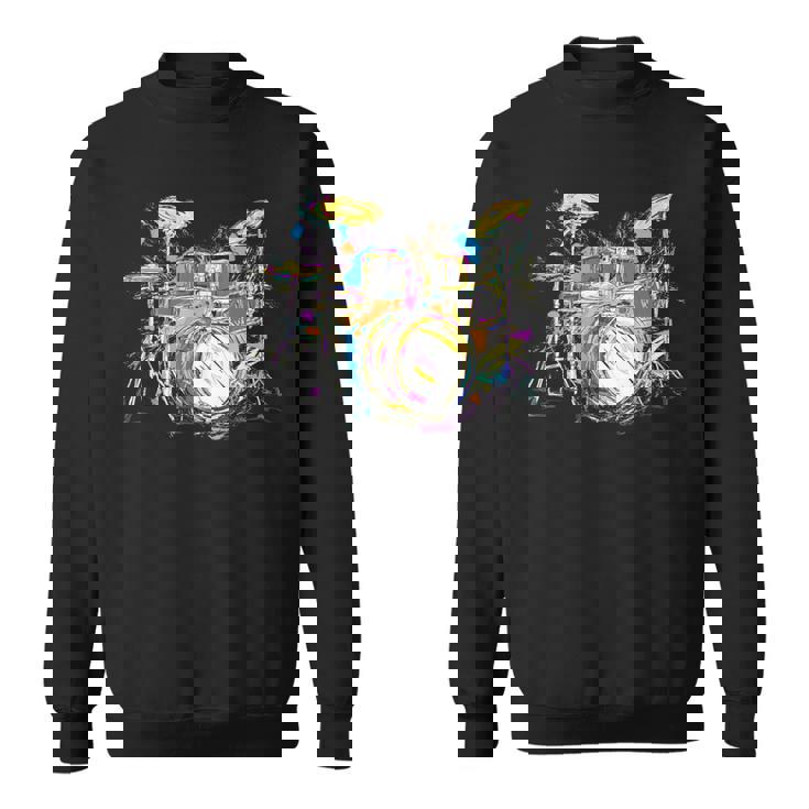 抽象アート ドラム ミュージシャン 音楽バンド 王座 ヌース スウェットシャツ