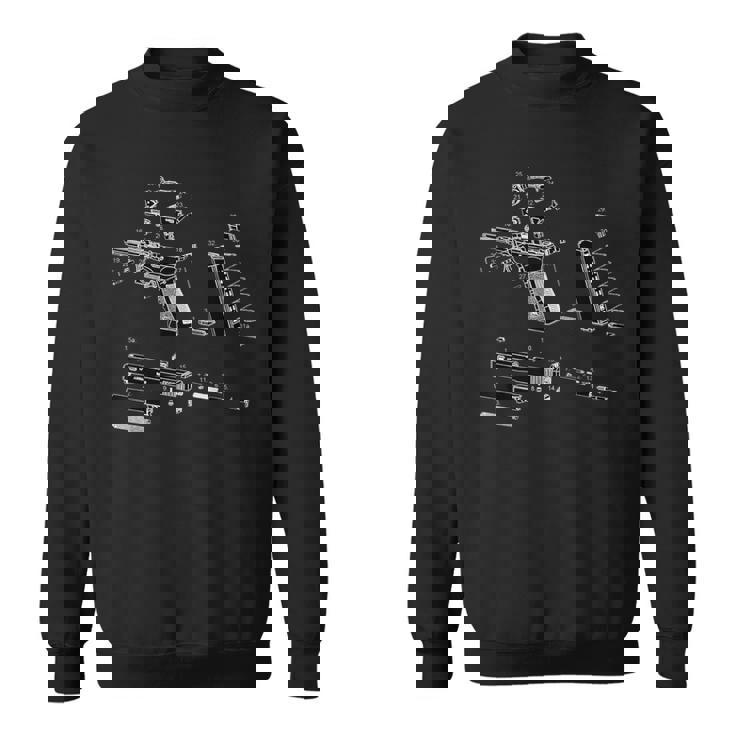 拳銃図 スウェットシャツ