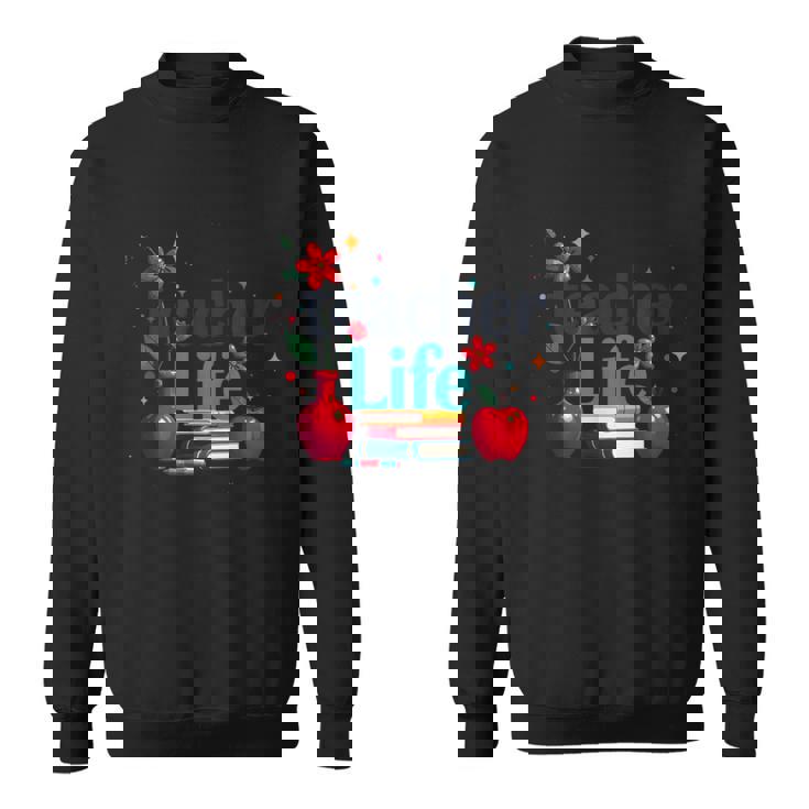 教師 生活 花 教室 感謝 教育 スウェットシャツ