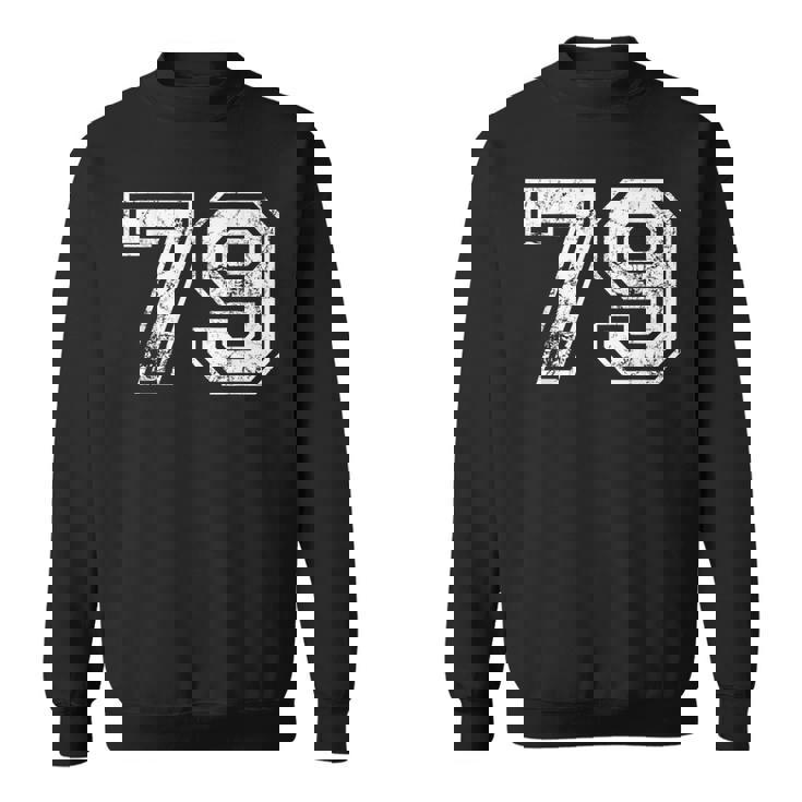 数字 79 ヴィンテージ 1979 誕生日 ヴィンテージ風 スウェットシャツ