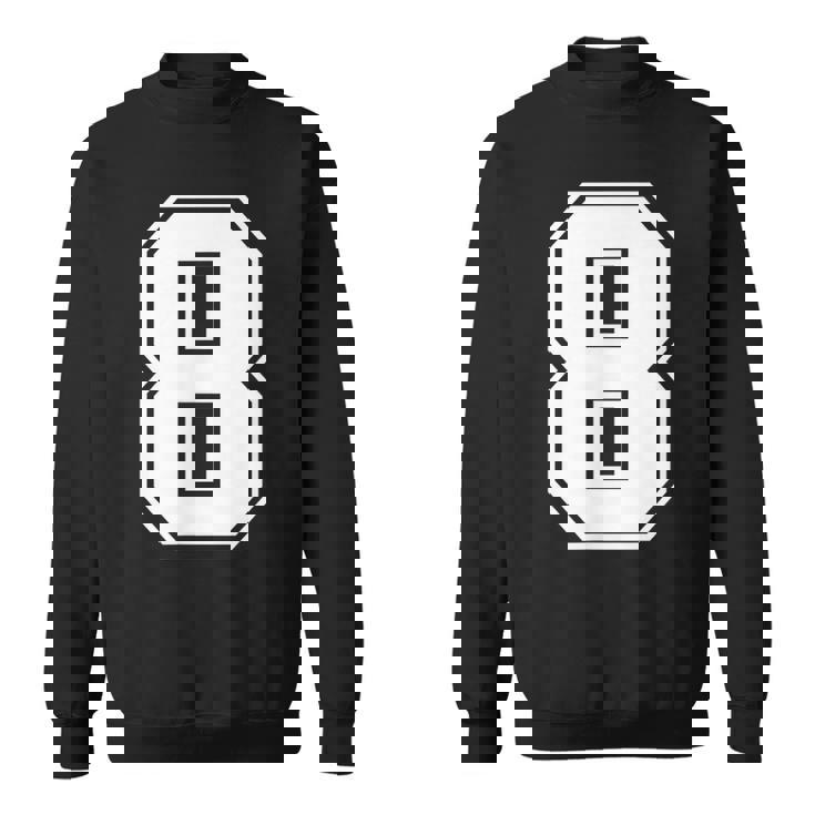 数字 8 スポーツジャージ ラッキーナンバー スウェットシャツ