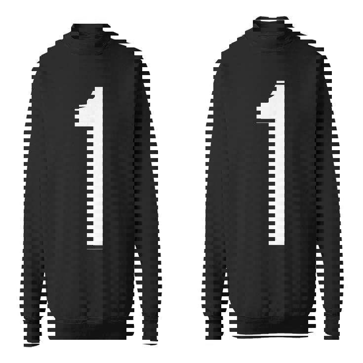 数字アルファベット 1 数字 スウェットシャツ