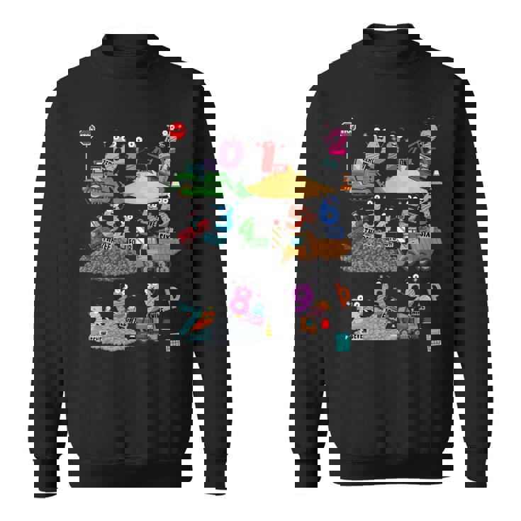 数学の日のコスチューム アイデアに数字付き キッズ 数学 数字 スウェットシャツ