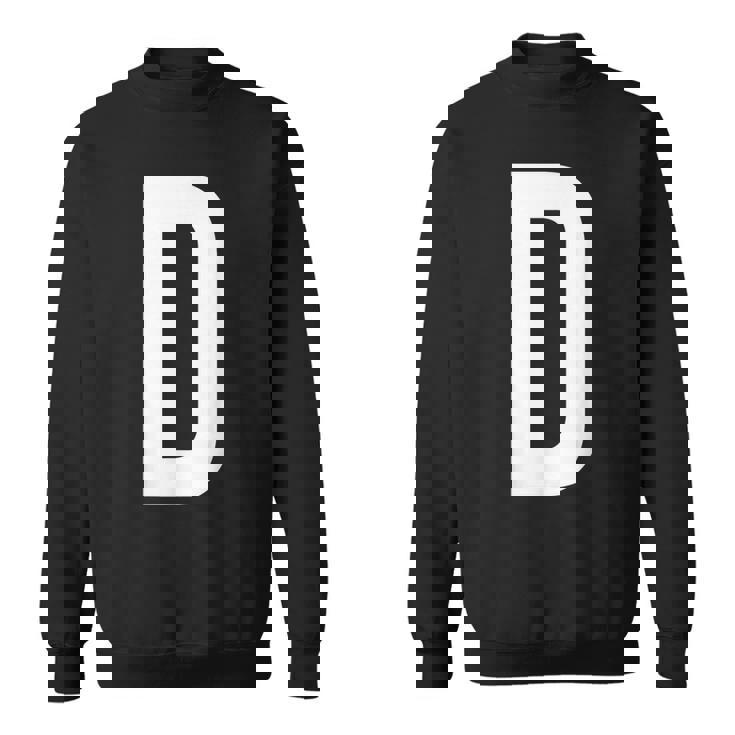 文字d アルファベットモノグラム イニシャル。 スウェットシャツ